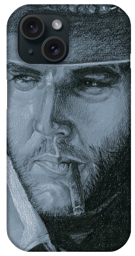 Elvis iPhone Case featuring the drawing A different kind of man by Rob De Vries
