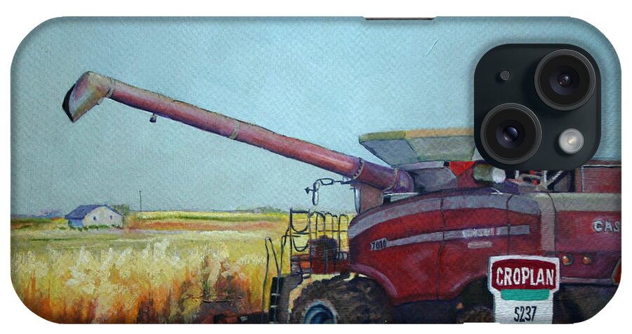 Farm iPhone Case featuring the painting A Farmer's Life by Carol Jo Smidt