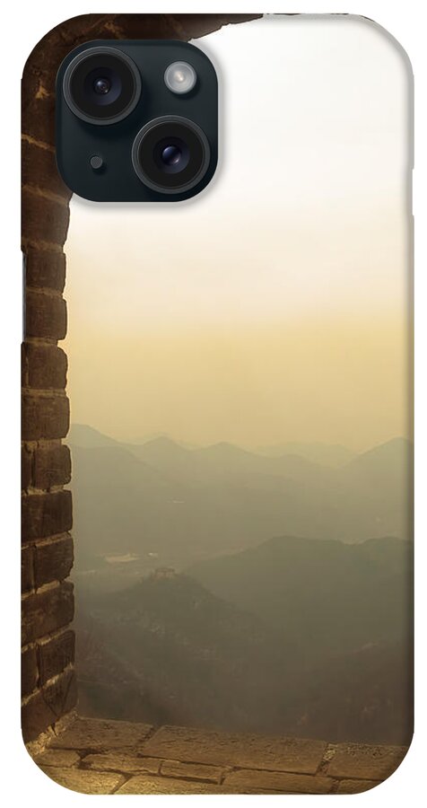 Great Wall Of China iPhone Case featuring the photograph A Great View of China by Nicola Nobile