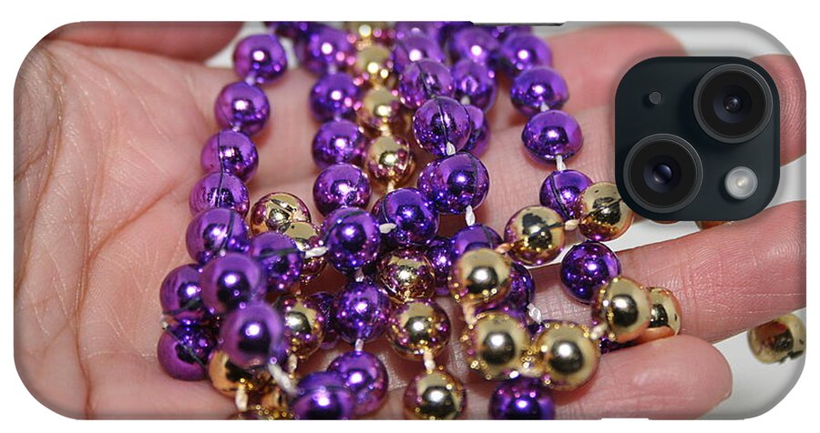 Beads Photographs iPhone Case featuring the photograph A Handful of Beads by Ester McGuire