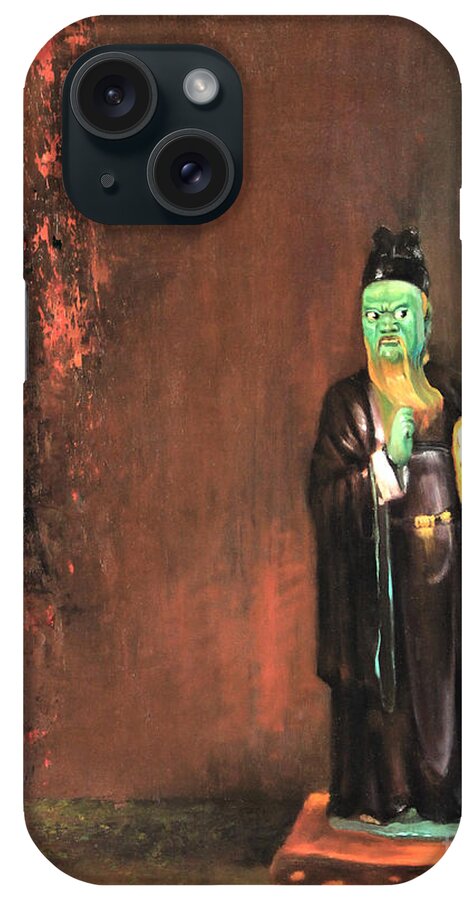 Chinese Judge Of Hell iPhone Case featuring the painting A Judge of Hell by Art By Tolpo Collection