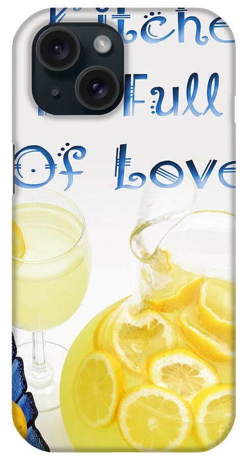 Lemons iPhone Case featuring the digital art A Kitchen Is Full Of Love 3 by Andee Design