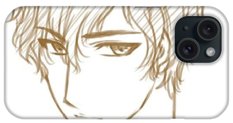 Sketch iPhone Case featuring the photograph A Male With Girly Name, Dita. #oc by Karina Fidela