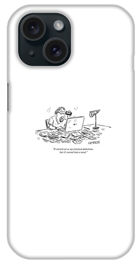 A Man Talking On The Phone iPhone Case