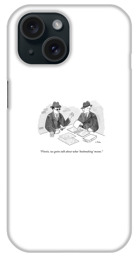 A Mobster Talks To Another Mobster iPhone Case