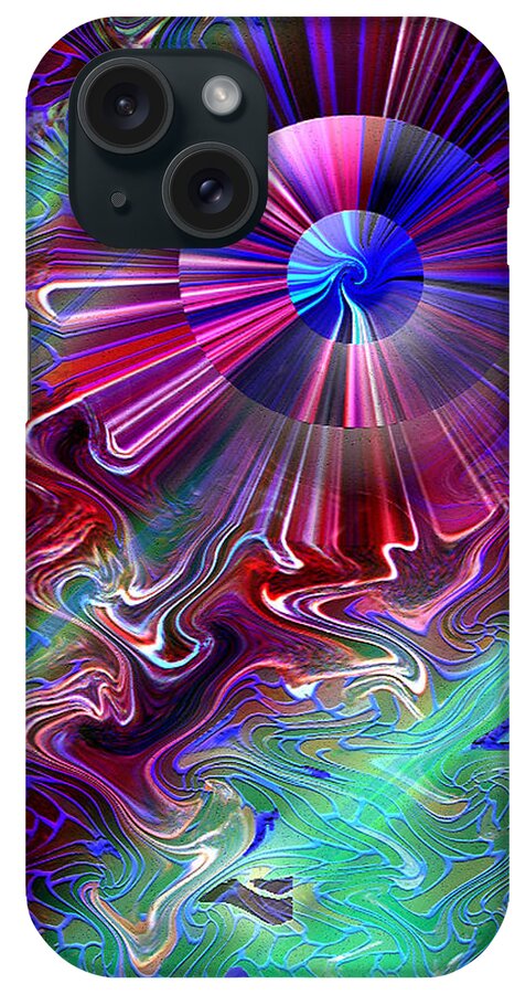 Tags: Abstract Art iPhone Case featuring the mixed media A New Thought by Carl Hunter