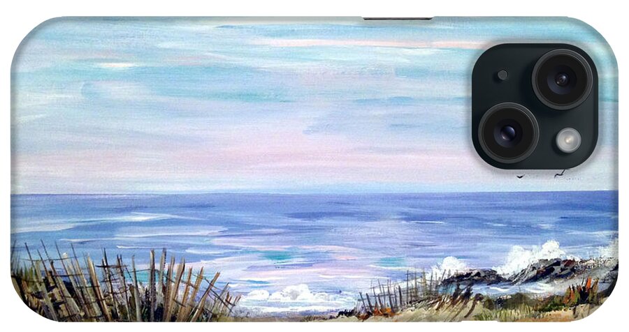 Beach Painting iPhone Case featuring the painting Where the Waves Are by Dorothy Maier