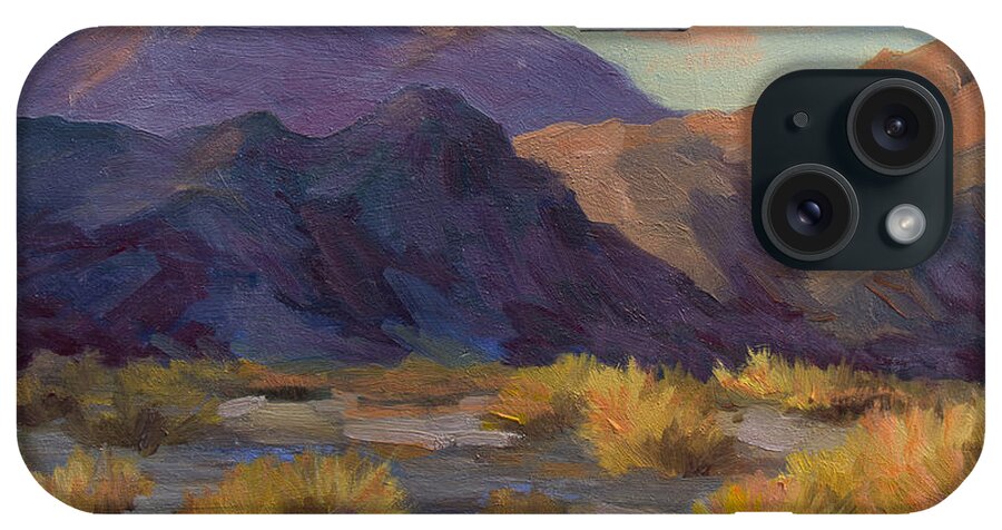 Afternoon iPhone Case featuring the painting A Peaceful Afternoon in La Quinta Cove by Diane McClary
