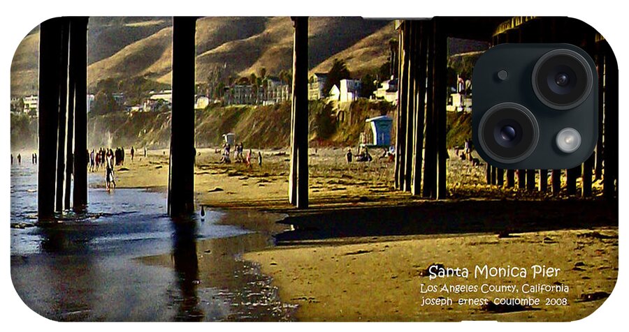 Santa Monica iPhone Case featuring the digital art A Pier View Of Santa Monica by Joseph Coulombe