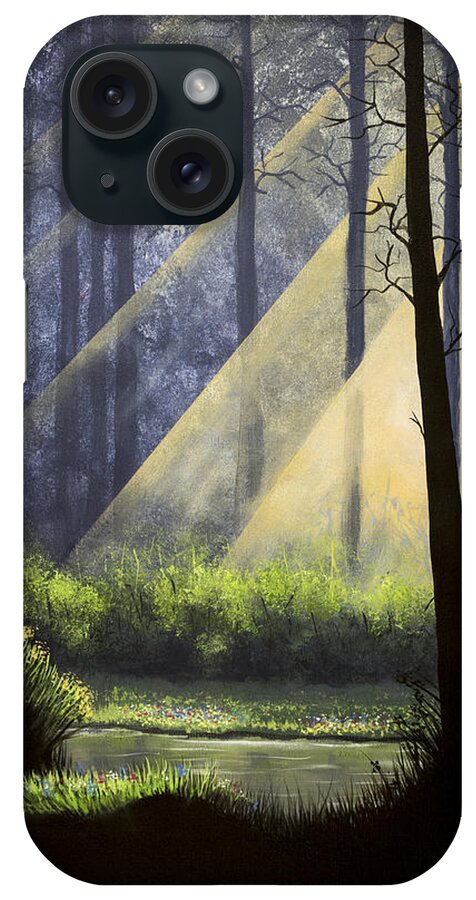 Landscape iPhone Case featuring the painting A Quiet Place by Jack Malloch