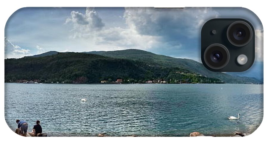 A Sunday At The Lake - Roberto Arcari Farinetti iPhone Case featuring the photograph A Sunday at the Lake by Roberto Arcari Farinetti