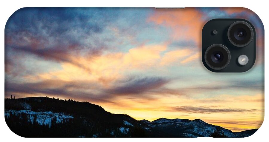Forest iPhone Case featuring the photograph A Sunset to End the Year by Leah Moore