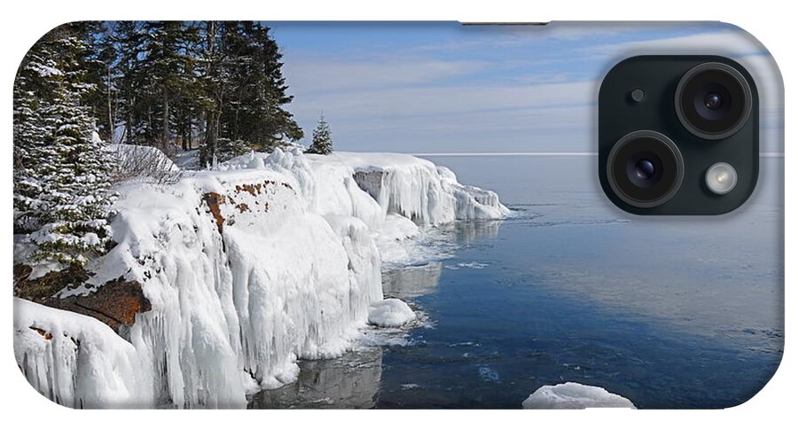 North Shore iPhone Case featuring the photograph A Superior Winter Day #2 by Sandra Updyke