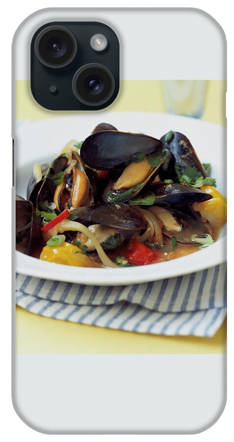A Thai Dish Of Mussels And Papaya iPhone Case