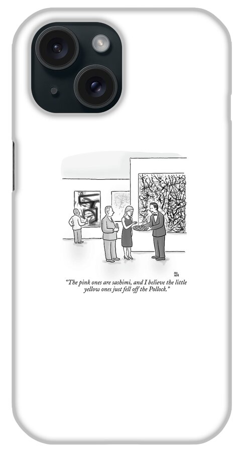 A Waiter Is Seen Speaking With A Woman In An Art iPhone Case