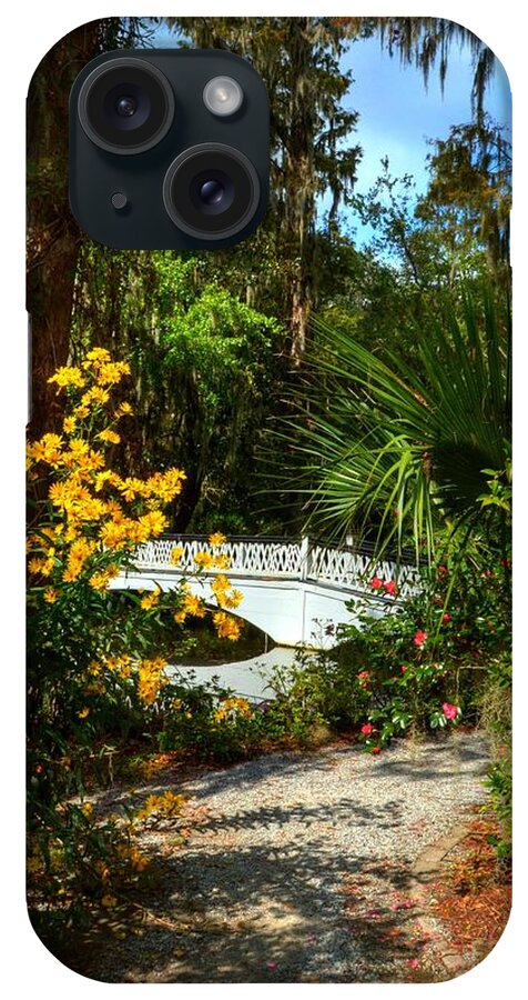 Magnolia Plantation iPhone Case featuring the photograph A White Bridge 2 by Mel Steinhauer