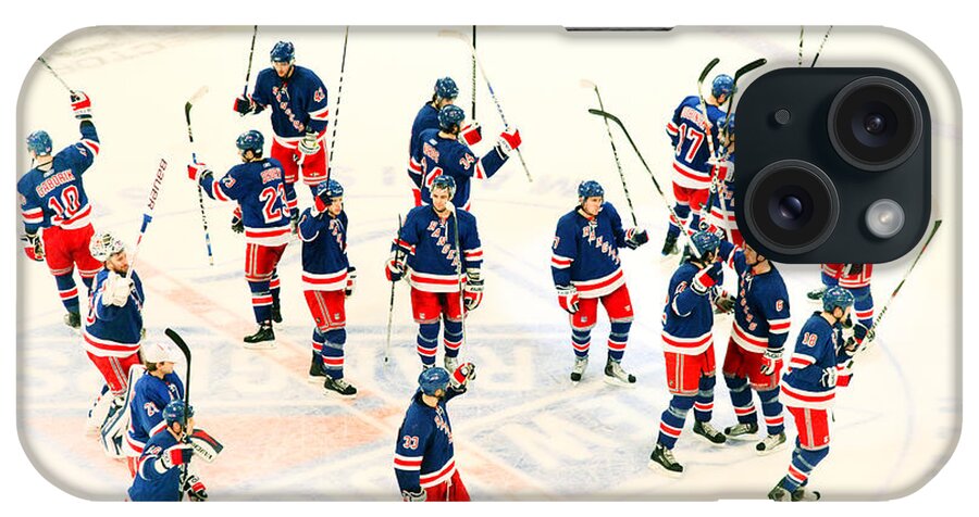 Hockey iPhone Case featuring the photograph A Winning Salute by Karol Livote