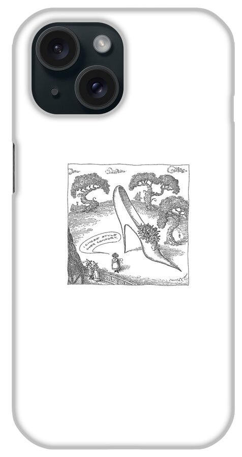 A Woman Is Seen Speaking To Her Neighbors iPhone Case