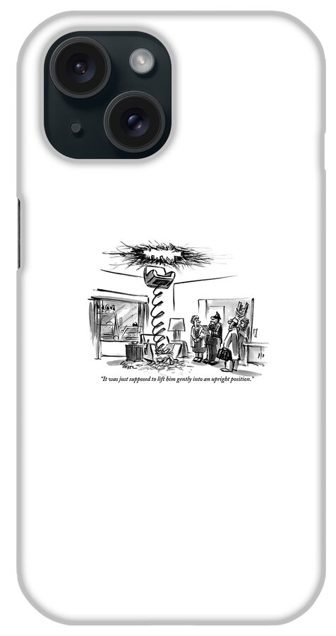 A Woman Is Speaking With Two Policemen Next iPhone Case