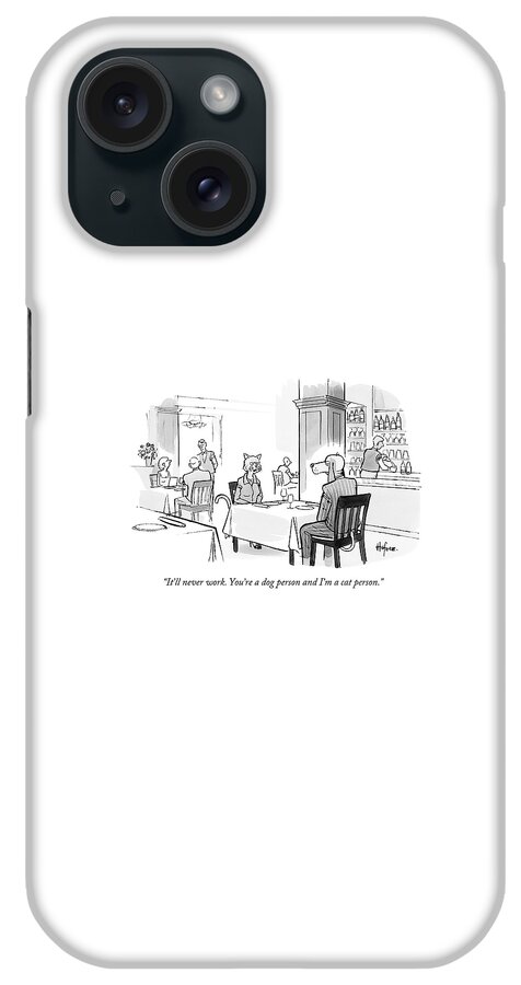 Dog Person And Cat Person iPhone Case