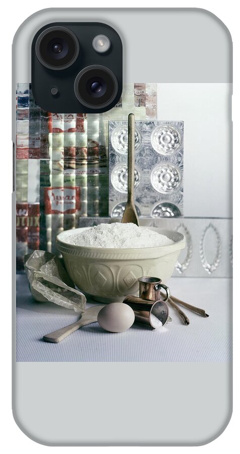 A Wooden Spoon In A Bowl Of Flour iPhone Case