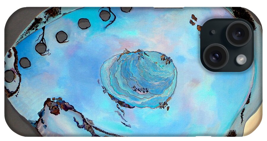 Sea Shell iPhone Case featuring the painting Abalone Sea Shell by Karyn Robinson