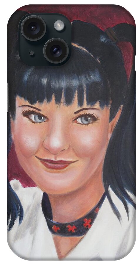 Portraits iPhone Case featuring the painting Abby of NCIS by Kathie Camara