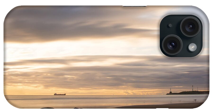 Aberdeen iPhone Case featuring the photograph Aberdeen Beach at Dawn by Veli Bariskan
