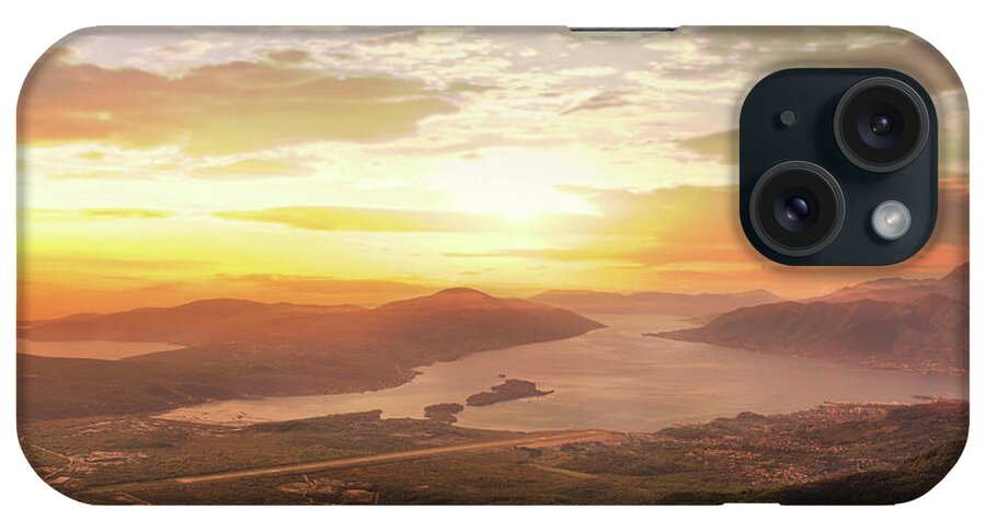 Adriatic Sea iPhone Case featuring the photograph Above The Adriatic Sea Bay by Lechatnoir