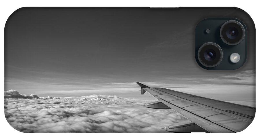 Above The Clouds iPhone Case featuring the photograph Above The Clouds BW by Michael Ver Sprill