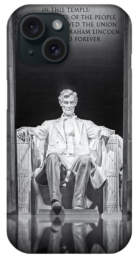 Abraham Lincoln iPhone Case featuring the photograph Abraham Lincoln Memorial by Susan Candelario