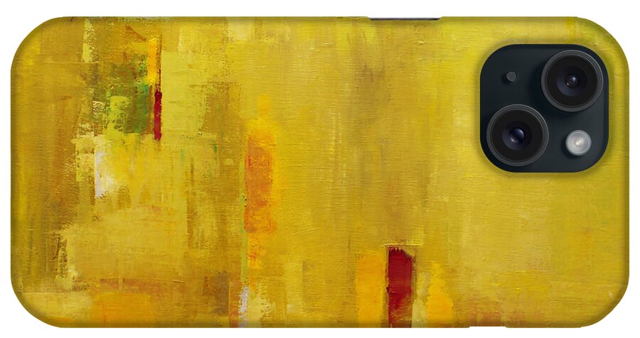 Abstract iPhone Case featuring the painting Abstract 2015 01 by Becky Kim