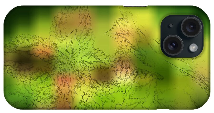Art iPhone Case featuring the photograph Abstract Leaves by Linda Phelps