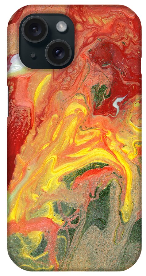 Abstract iPhone Case featuring the photograph Abstract - Nail Polish - In a state of flux by Mike Savad