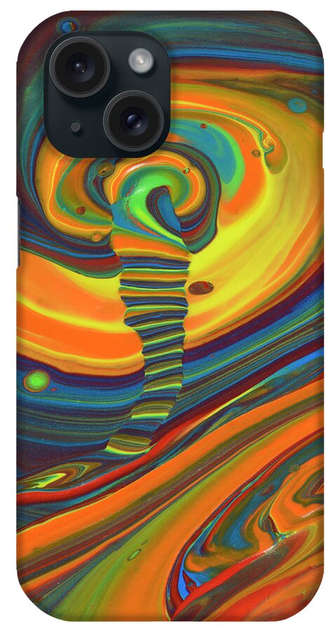 Tornado iPhone Case featuring the photograph Abstract Paint Tornado by Don Farrall