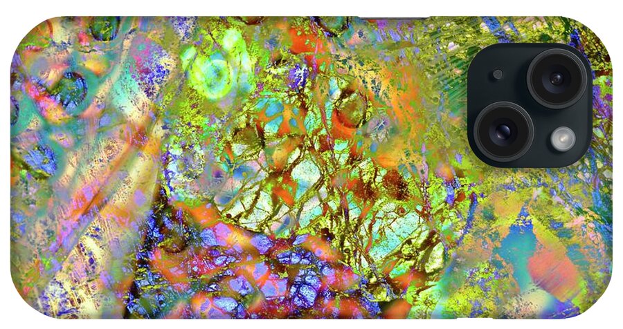 Abstract iPhone Case featuring the photograph Abstract Polarised Light Micrographs by Steve Lowry