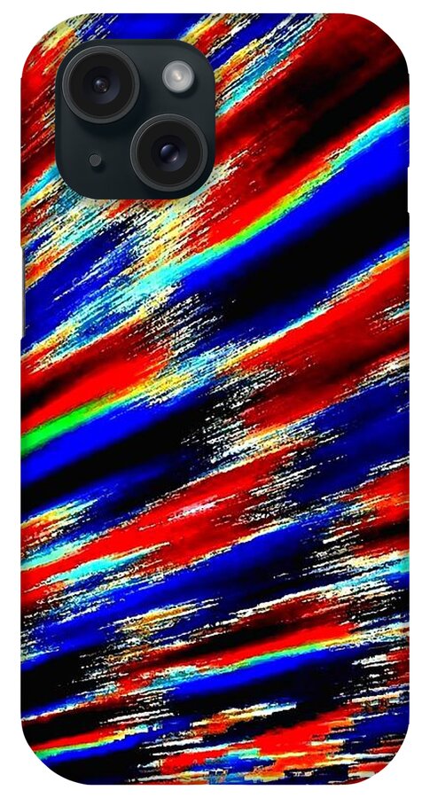 Abstract Revelry iPhone Case featuring the digital art Abstract Revelry by Will Borden