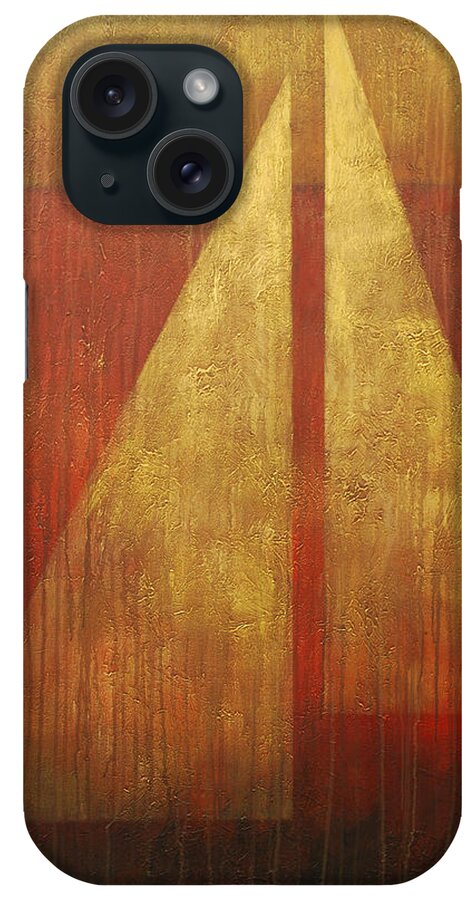 Sailing iPhone Case featuring the painting Abstract Sail by Glenn Pollard