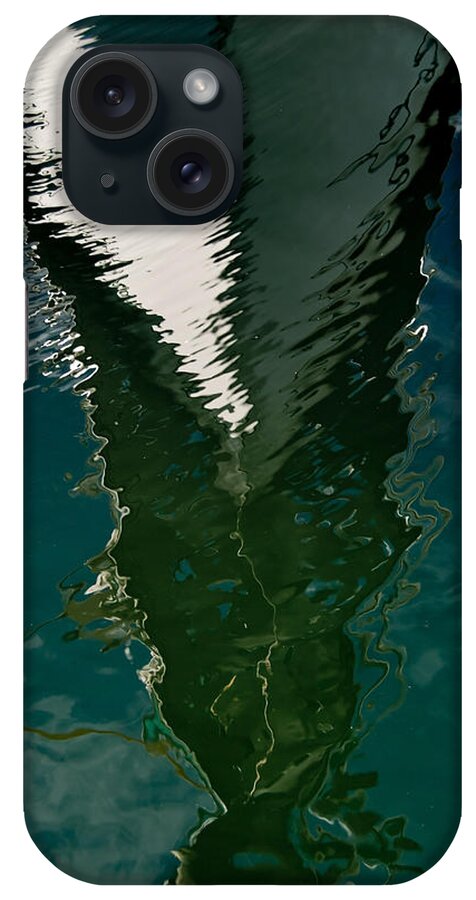 Sailboat iPhone Case featuring the photograph Abstract Sailboat Reflection by Jani Freimann