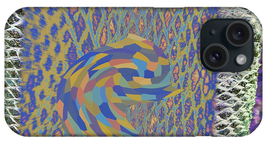 Augusta Stylianou iPhone Case featuring the digital art Abstract Trunk by Augusta Stylianou