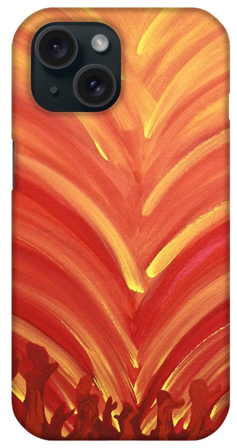 Spiritual iPhone Case featuring the painting Adanvdo Galisgia by Toni Somes