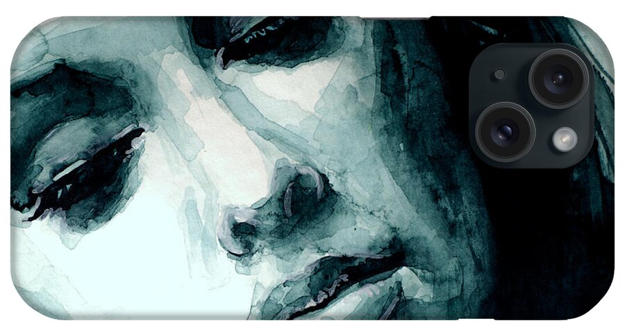 Adele iPhone Case featuring the painting Adele in watercolor by Laur Iduc