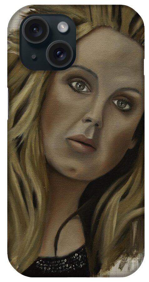 Adele iPhone Case featuring the painting Adele by James Lavott