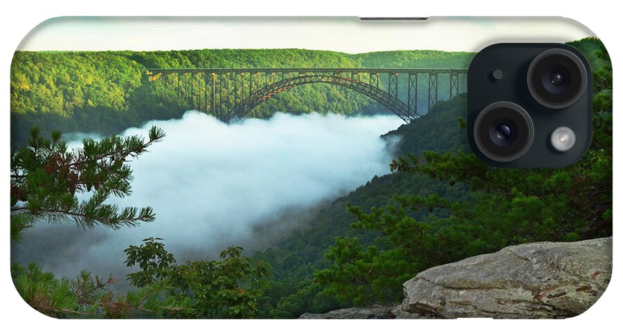 New River Gorge Bridge iPhone Case featuring the photograph Adventures on the Gorge by Lisa Lambert-Shank