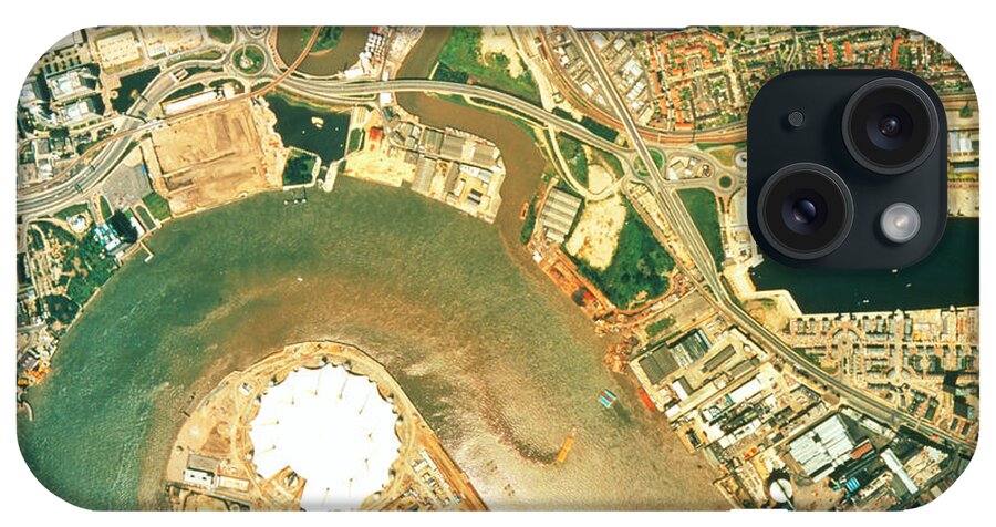 London iPhone Case featuring the photograph Aerial Image Of London And Its Millennium Dome by Nrsc Ltd/science Photo Library