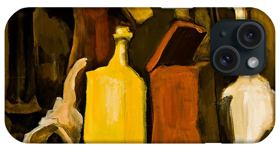 Still Life iPhone Case featuring the painting After G. Morandi 2 by Maxim Komissarchik