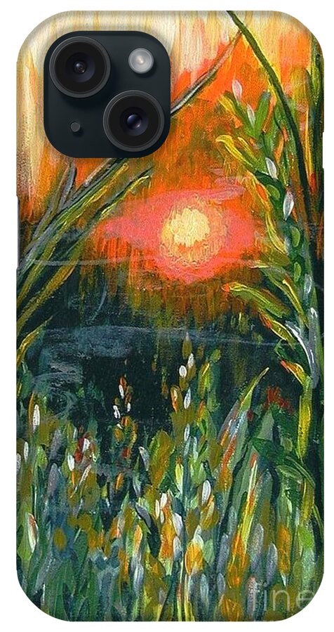 Fire iPhone Case featuring the painting After the Fire by Holly Carmichael