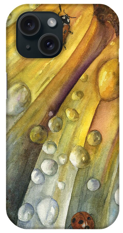 Daisy Painting iPhone Case featuring the painting After the Rain by Anne Gifford