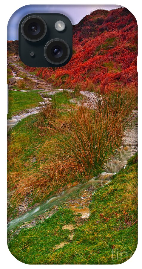 Stream iPhone Case featuring the photograph After the Rain - Moorland Streams by Martyn Arnold