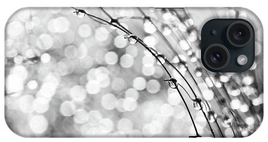 Macro iPhone Case featuring the photograph After The Rain by Theresa Tahara
